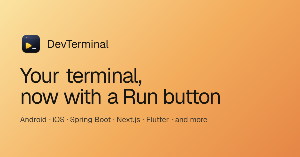 I got tired of opening 4 IDEs just to press Run, so I built a terminal with a Run button